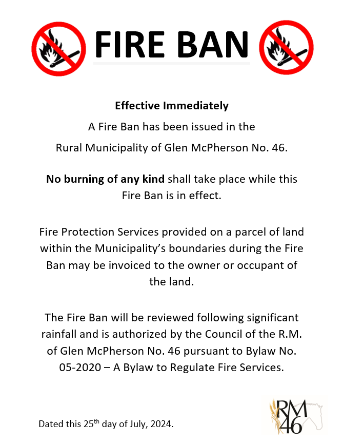 RM 46 – Fire Ban In Effect